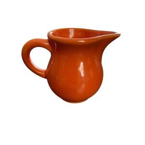 Vtg Homer Laughlin Harlequin Fiesta Individual Toy Creamer Red (Orange) HTF